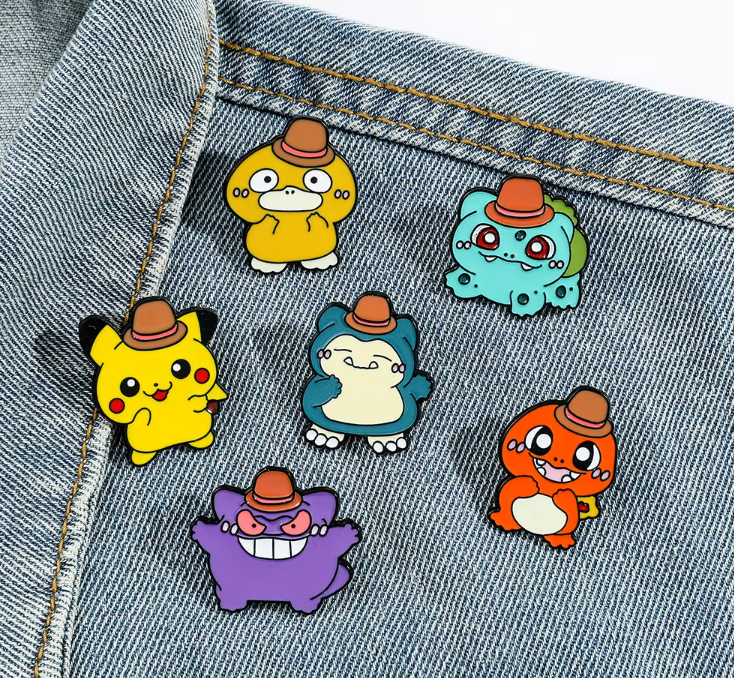 कार्टून मेटल पिन | व्यक्तिगत मेटल पिन, ऑर्डर बनाने के लिए, ओईएम/ओडीएम