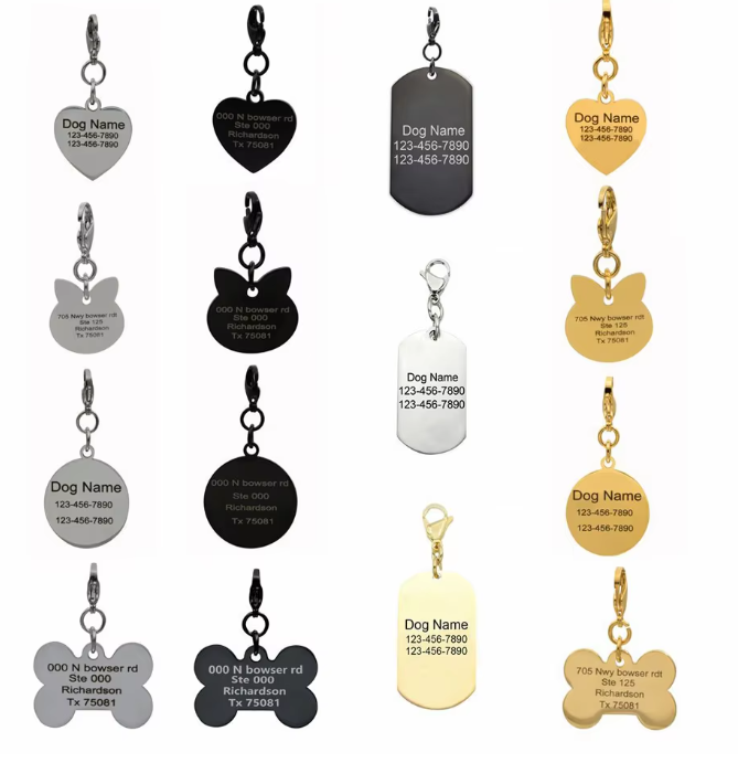 कस्टमाइज्ड डॉग टैग | कस्टम एनग्रेव्ड स्टेनलेस स्टील पेंडेंट नेकलेस | OEM/ODM फैक्टरी सप्लाई
