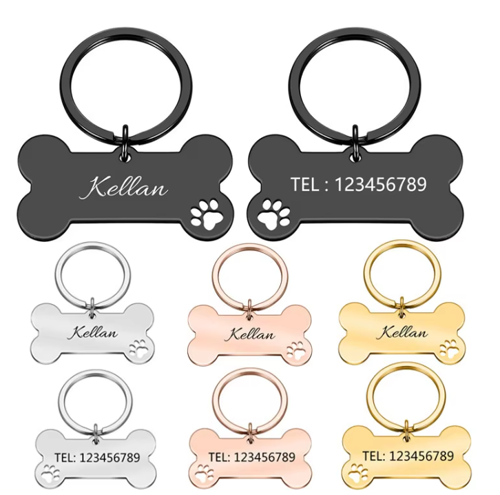 תגית כלב מותאמת אישית | צמיד פליז מותאם אישית | מפעל suministro OEM/ODM