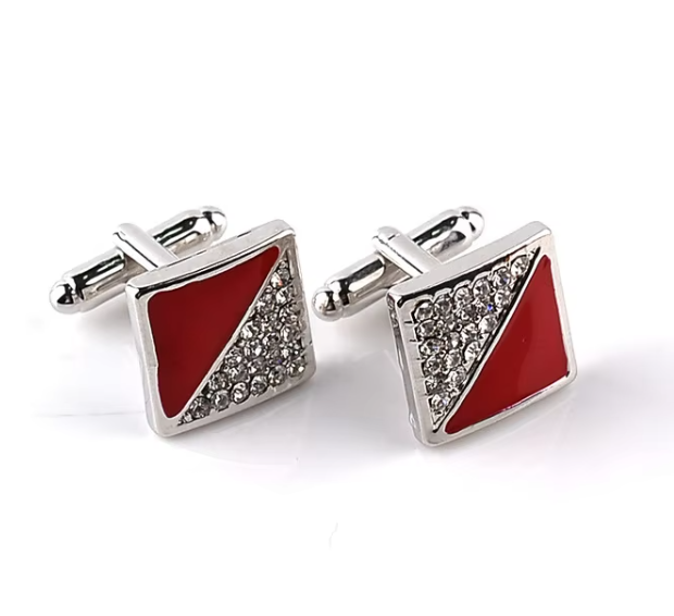 Wholesale High Quality Fashion Simplicity Metal Tie Clips with Chain for Business Gifts