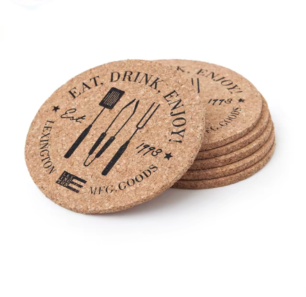 Výrobce vlastních podšálců | Potiskované korkové podšálce na nápoje pro reklamu firem | OEM/ODM