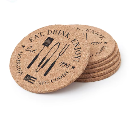 कस्टम कोस्टर निर्माता | व्यापार प्रचार के लिए व्यक्तिगत कॉर्क कप कोस्टर | OEM/ODM