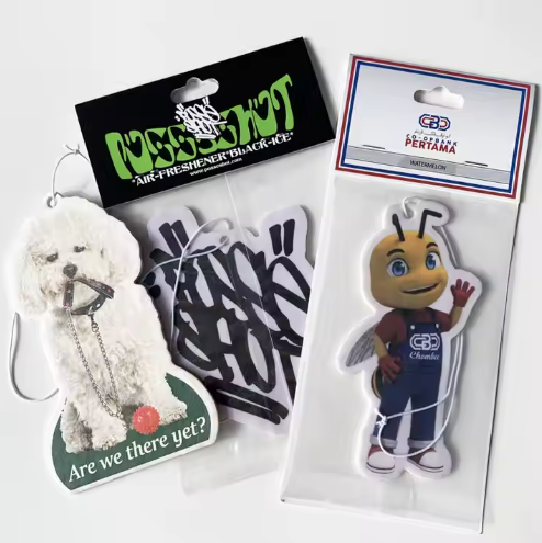 Vůní doplněk pro auto | Potiskované vůní doplňky s reklamními vonnými papíry | Na objednávku dle zákaznického návrhu OEM/ODM