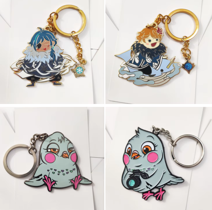 Vyrobené na zakázku - Akryl, Kov a Kreativní šperky na klíče podle objednávky