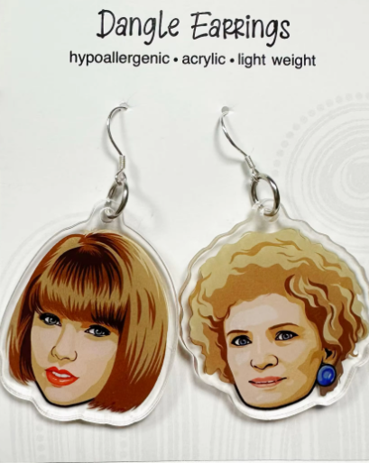 अनुकूलित झुमका निर्माता | स्टर्लिंग सिल्वर हुक के साथ व्यक्तिगत एक्रिलिक ग्लिटर झुमका | OEM/ODM