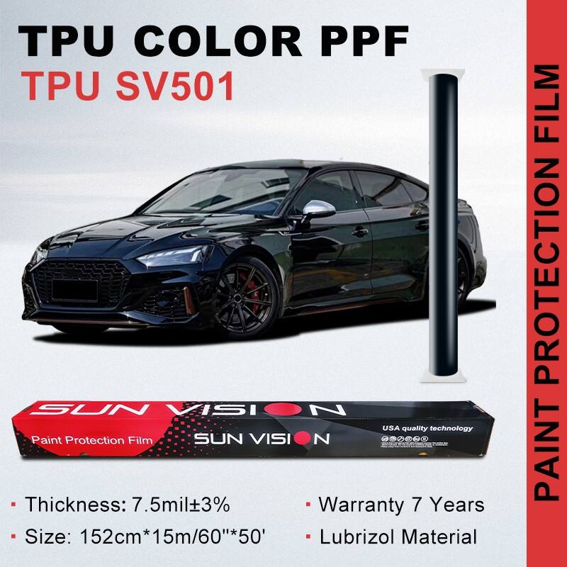 Car Decoration Phantom Black color PPF TPU Film