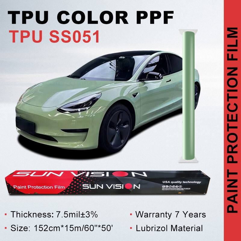 Khaki Green Color PPF TPU Film