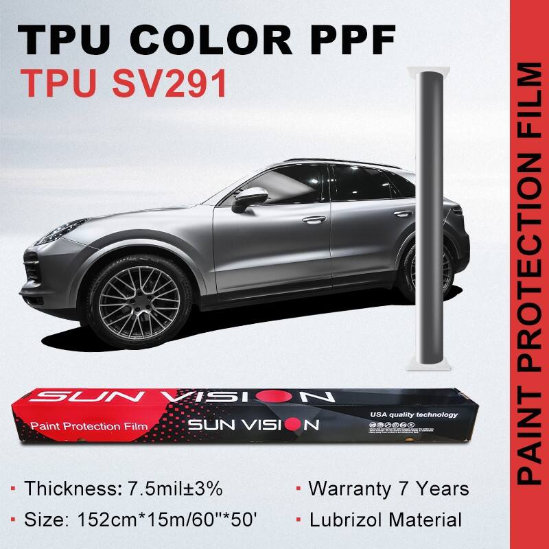 GT Silver Color Car Decoration PPF TPU Film