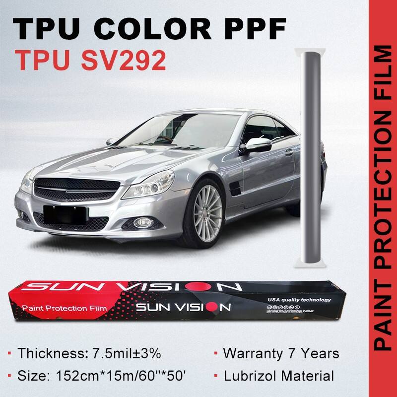 Super Glossy Metal Silver Color PPF TPU Film
