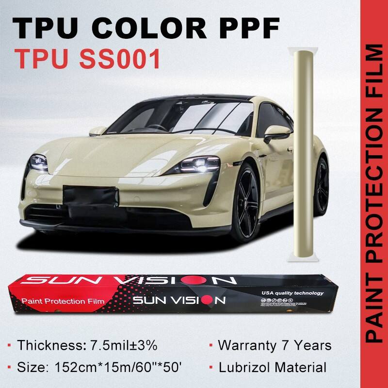 Anti Yellowing Pepper White Color PPF TPU Film