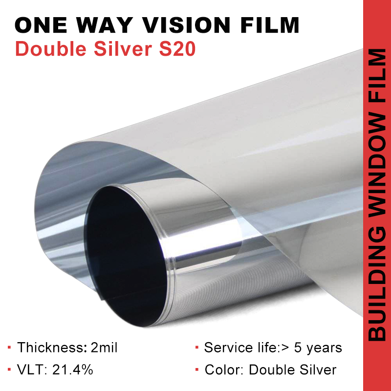 Isang-direksyon na mirror double silver film