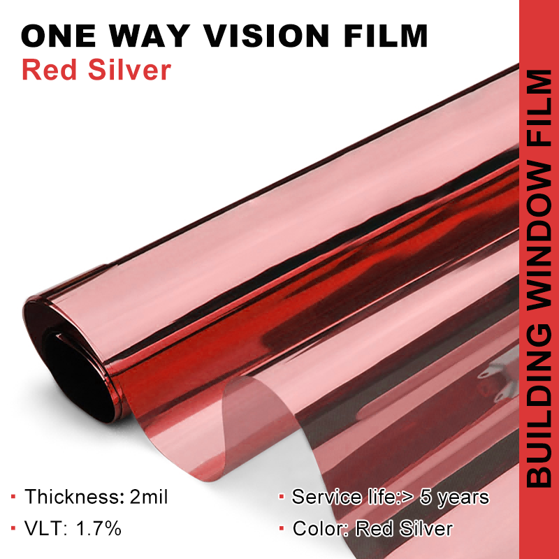 Isang-direksyon na mirror red silver film