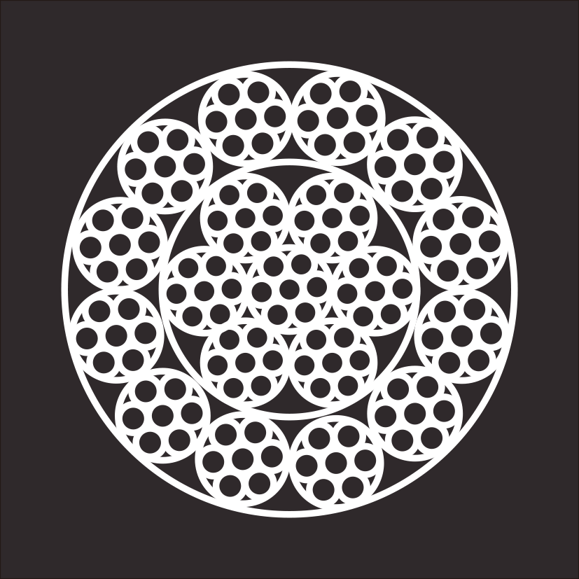 NON-ROTATING STEEL WIRE ROPE (UNGALVANIZED AND GALVANIZED) 18X7+IWS