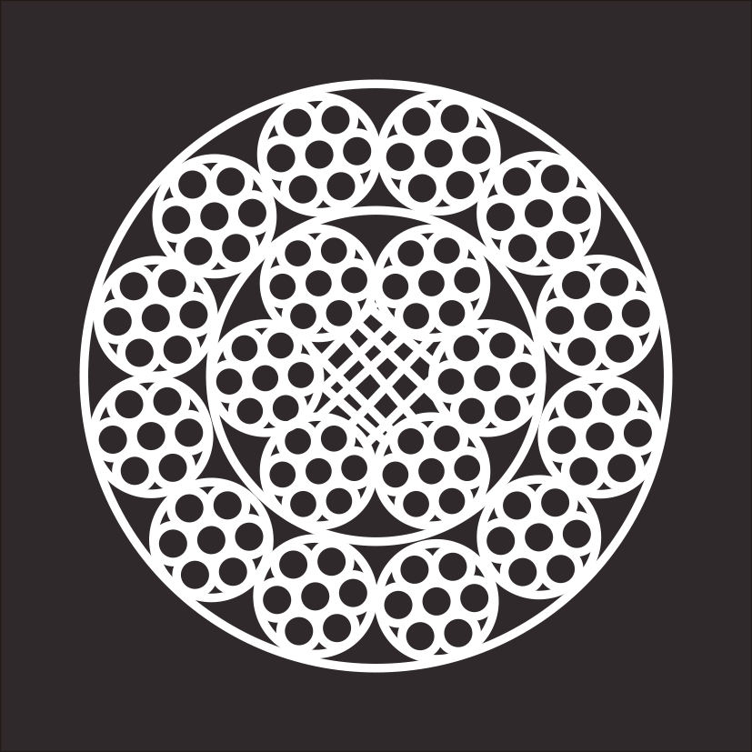 NON-ROTATING STEEL WIRE ROPE (UNGALVANIZED AND GALVANIZED) 18X7+FC