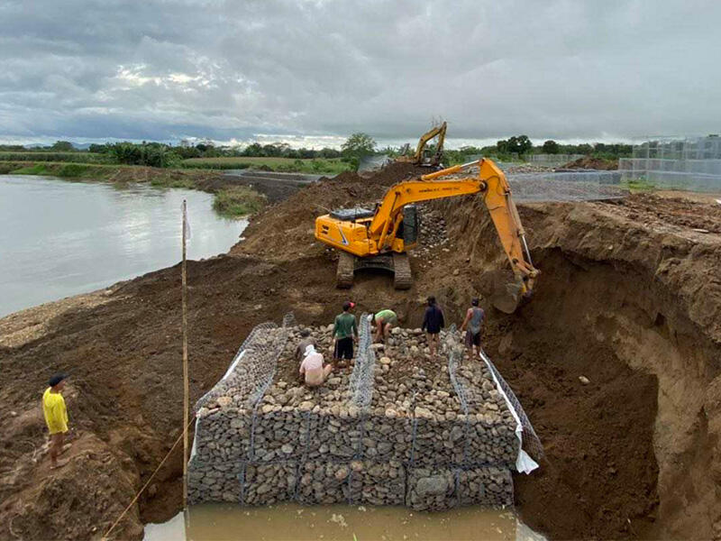 In 2022,Construction of river dam in South Africa