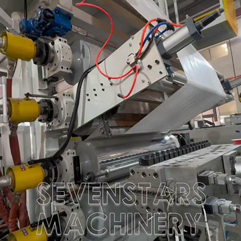 PVC marble sheet machines testing for Iran customer 2