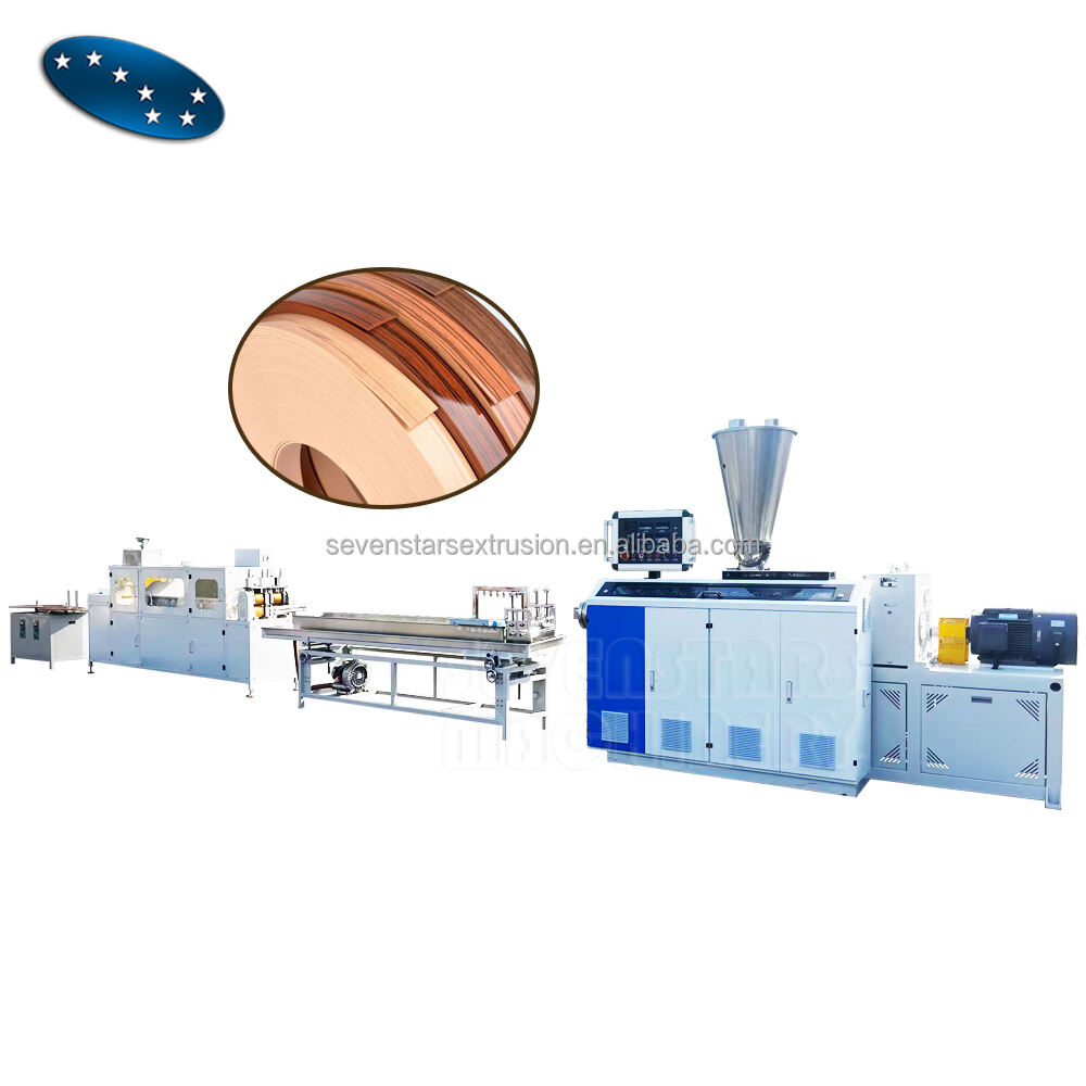 PVC edge banding 12-40mm extrusion line furniture tape PVC extruder machine