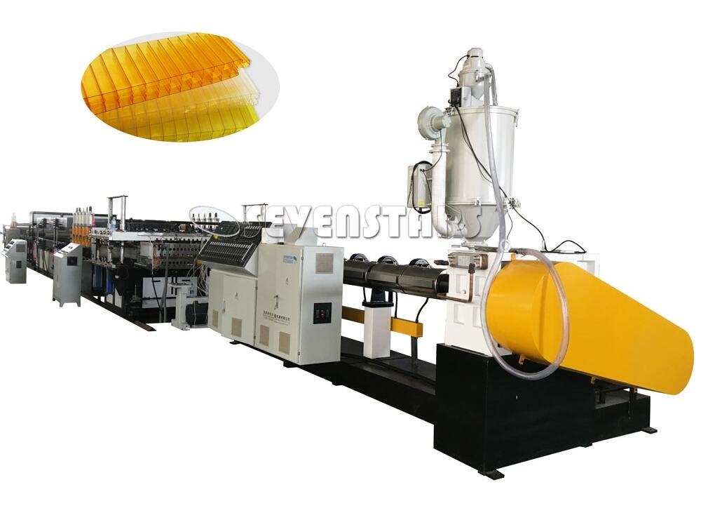 PC PP Corrugated Sheet Hollow Making Machine factory