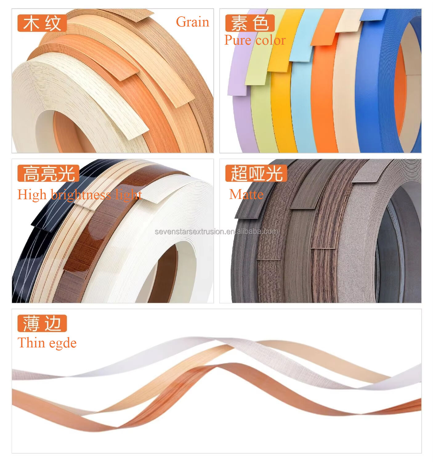 SEVENSTARS Three calendar PVC edge banding making machine supplier