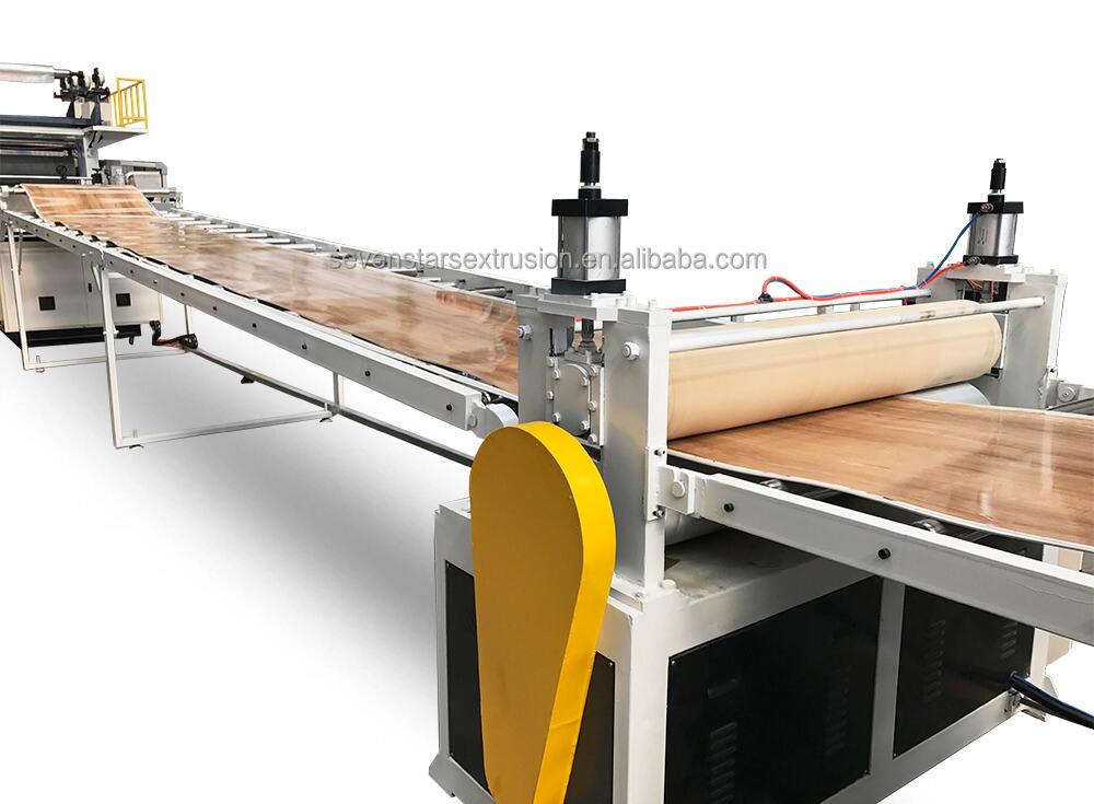 Plastic PVC Imitation marble wall panel sheet extruder making extrusion machine line factory