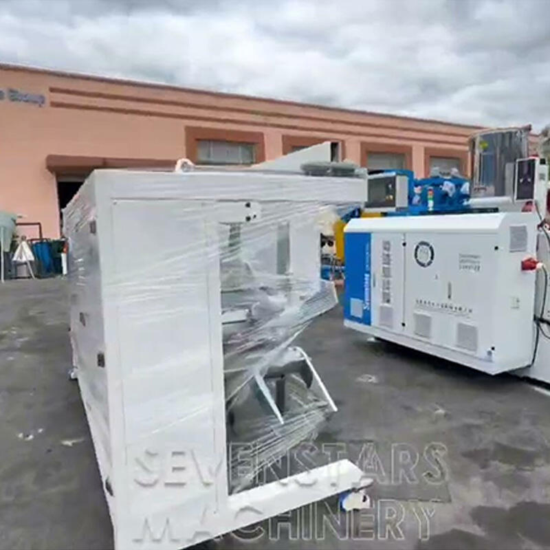 Shipment of plastic machinery