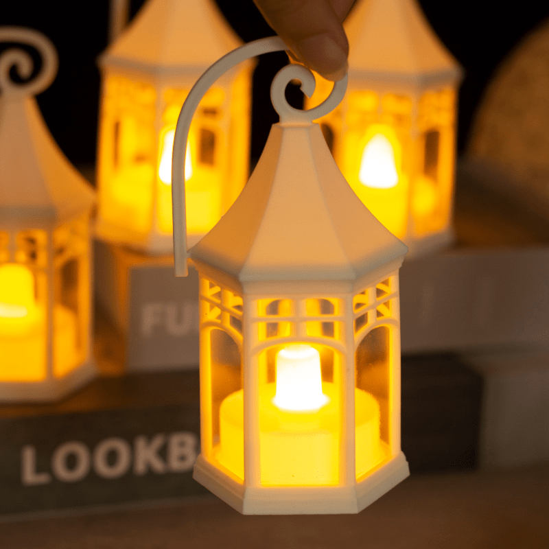 Hexagonal wind lamp with handle Cute Bright Target Night Light