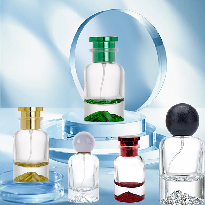 30ml 50ml high quality spray volcano glass perfume bottles for sale