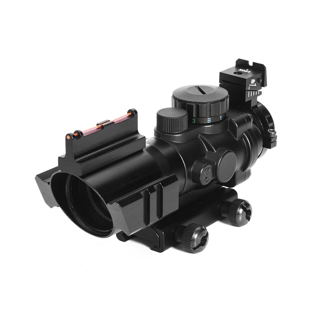 High Quality Tactical Optics scope s 4x32 ACOG Red Fiber Sight Red Green Illuminated Scope For outdoor sport