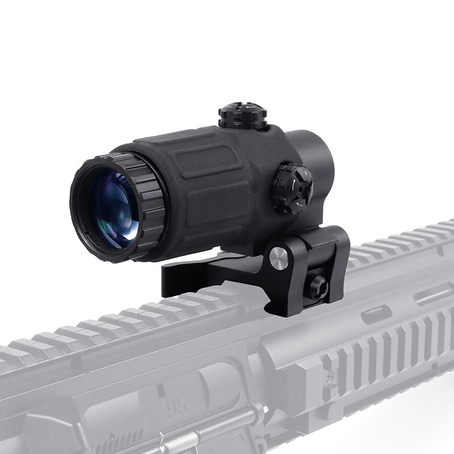 Tactical Hunting Quick Detachable Mount G33 3x Magnifier Scope Sight Red Dot Magnifier 3x