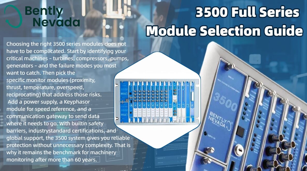 Bently Nevada 3500 Full Series Module Selection Guide