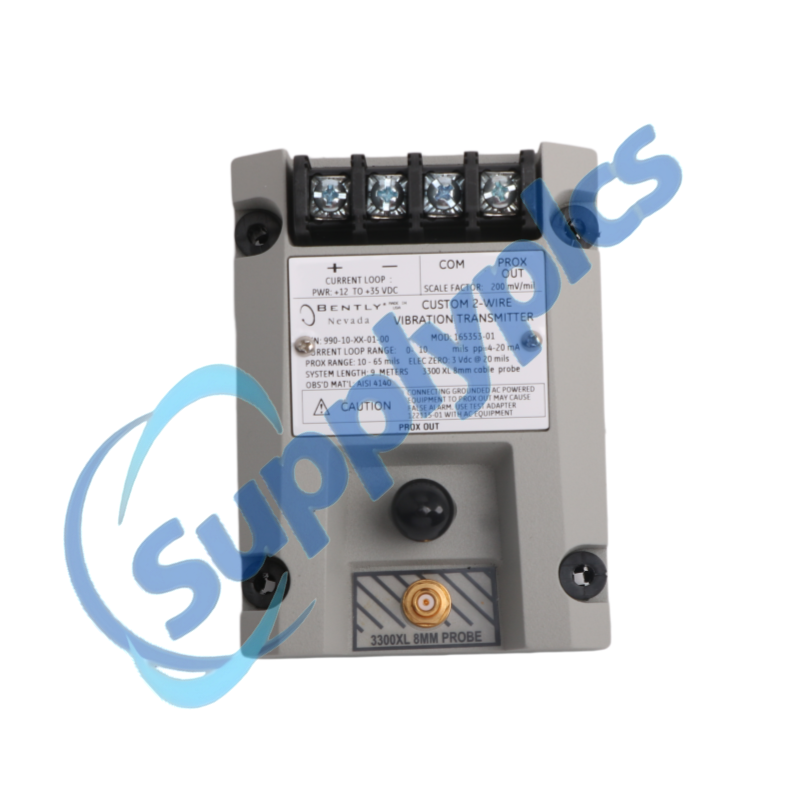 Bently Nevada 990-10-XX-01-00 MOD:165353-01 Vibration Transmitter