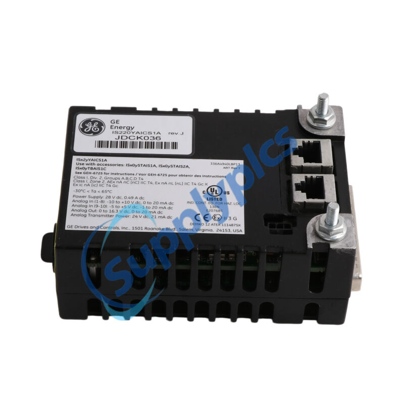 GE Mark VIeS Safety Analog I/O pack IS220YAICS1A In stock