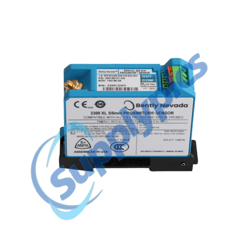Bently Nevada 330180-X1-CN MOD: 145193-09 3300 XL Proximitor-føler
