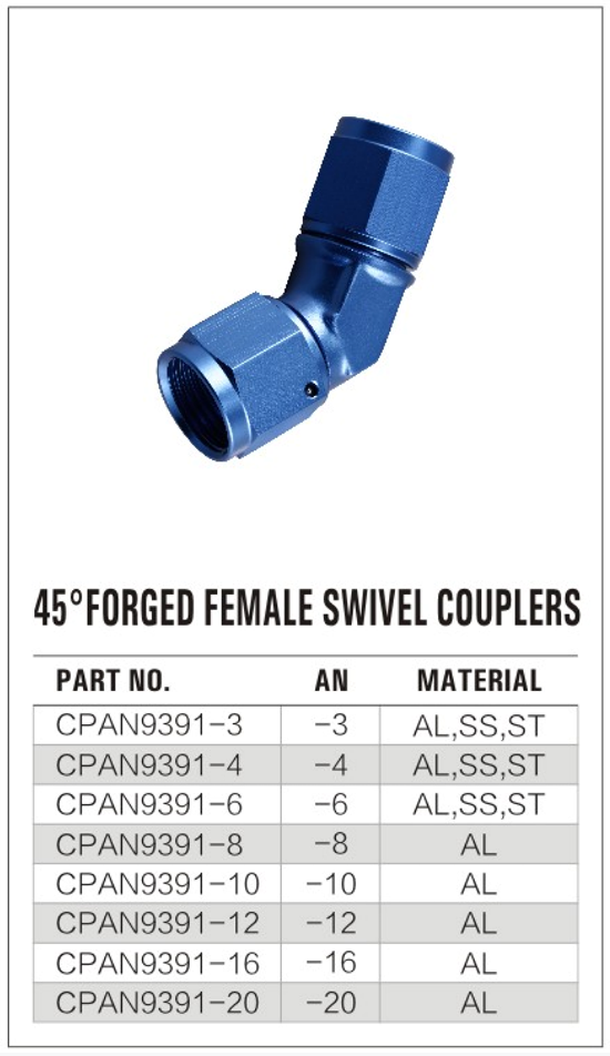 45° Female Swivel Fitting factory