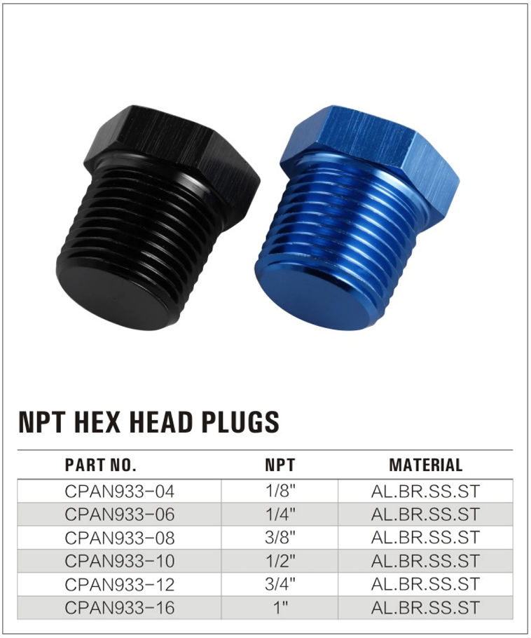 933 NPT Hex Plug manufacture