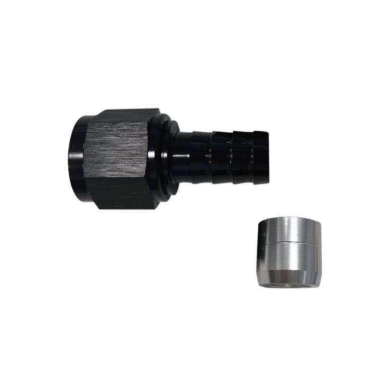 Straight Crimp Fittings for Rubber Hose