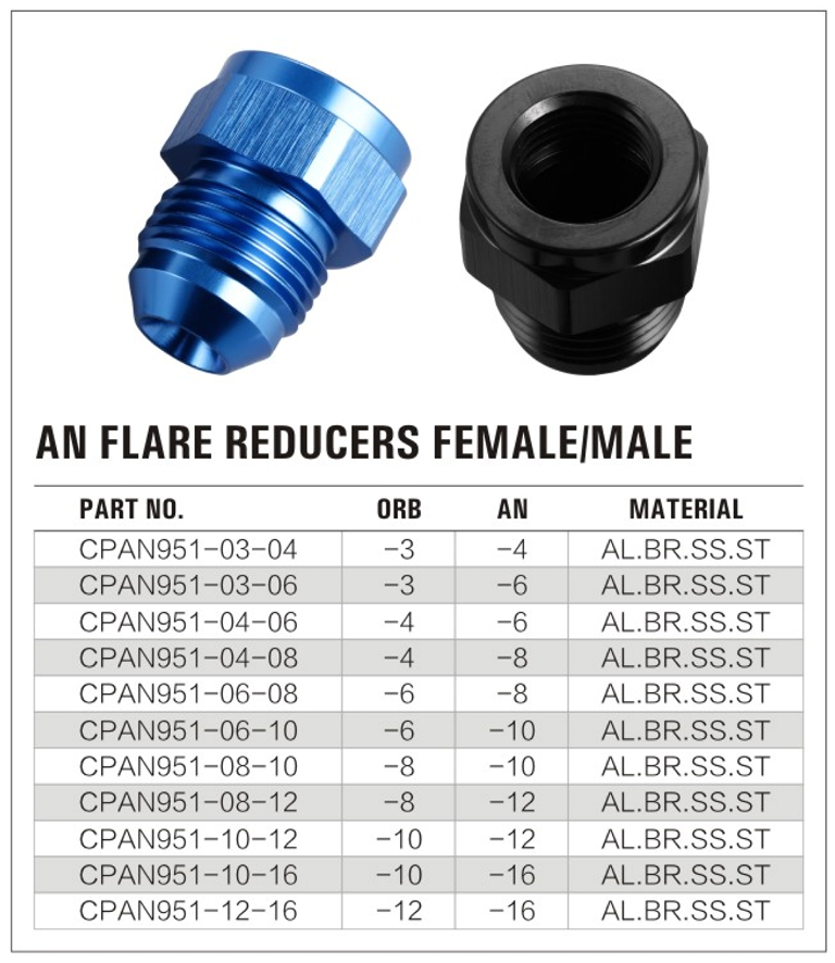 951 Female to Male AN Expander factory