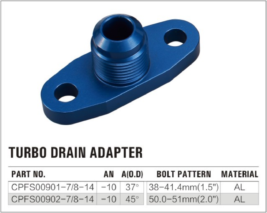 AN10 Turbo Drain Adapter factory