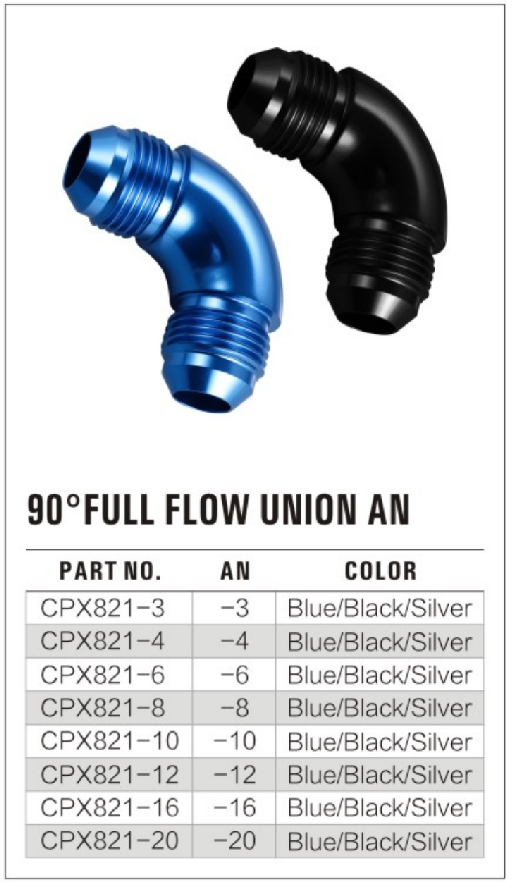 90° Full Flow Male AN Fitting manufacture