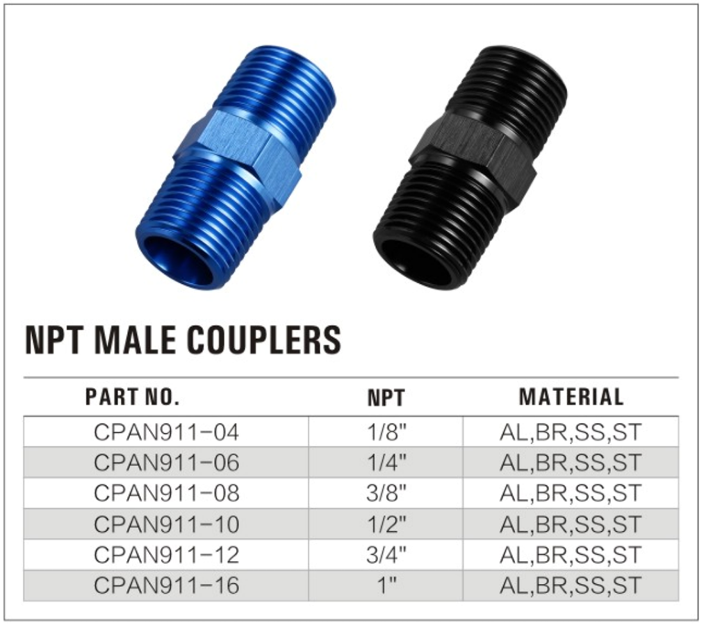 911 Male NPT Coupler factory