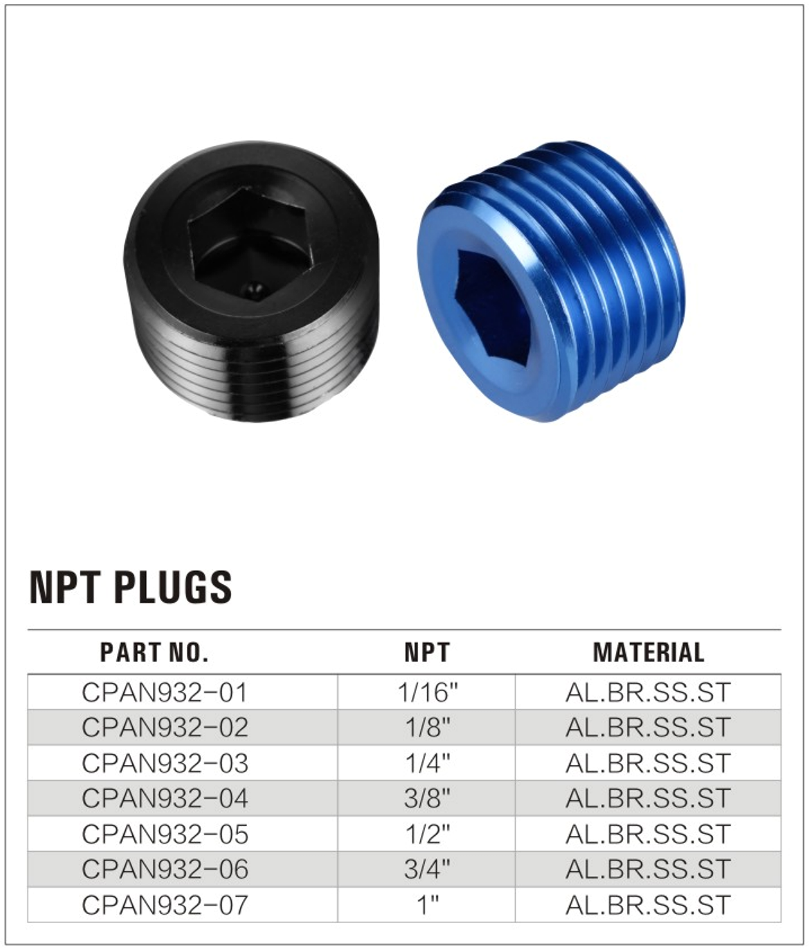 932 NPT Plug details