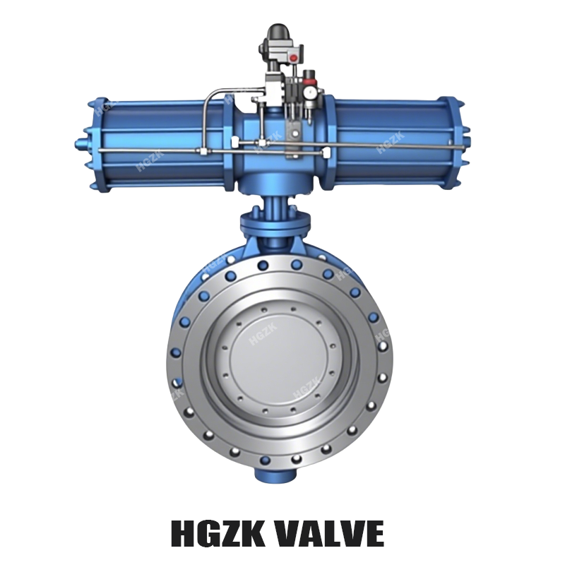 Pneumatic Flange Hard Seal Butterfly Valve D643H