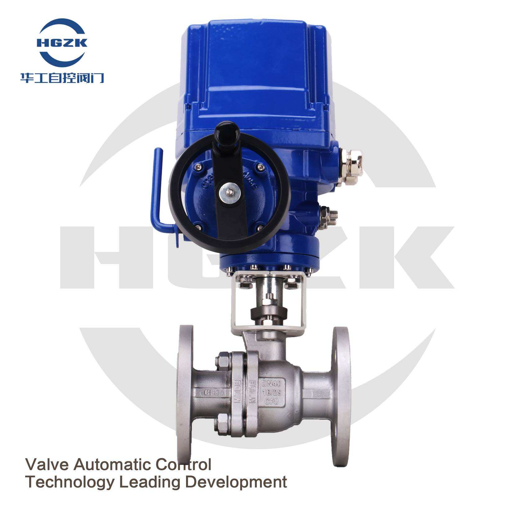 Q941F-16P QT explosion-proof electric stainless steel flange ball valve