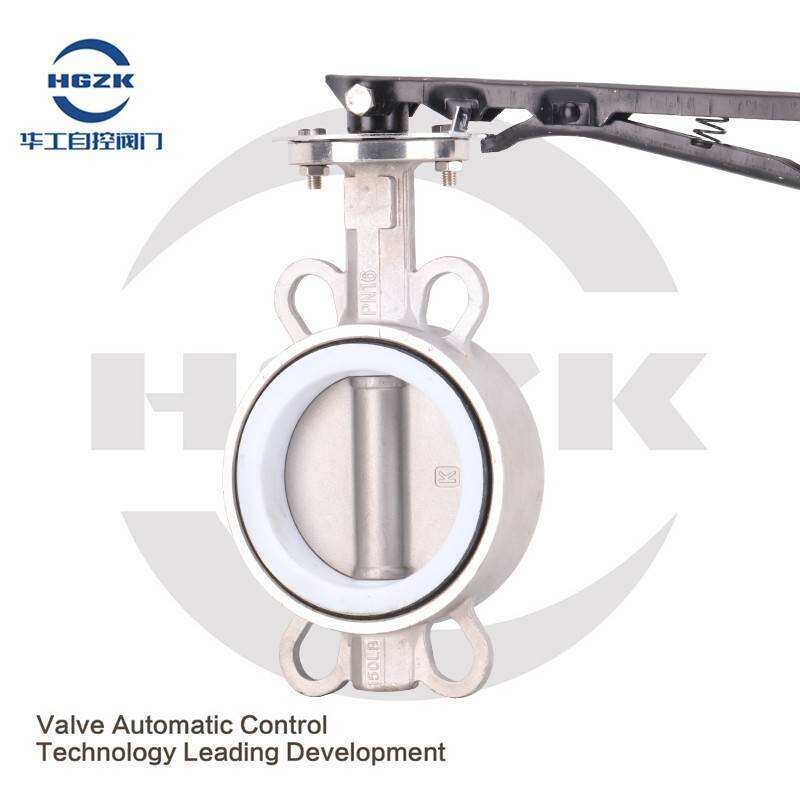 Manual stainless steel PTFE butterfly valve