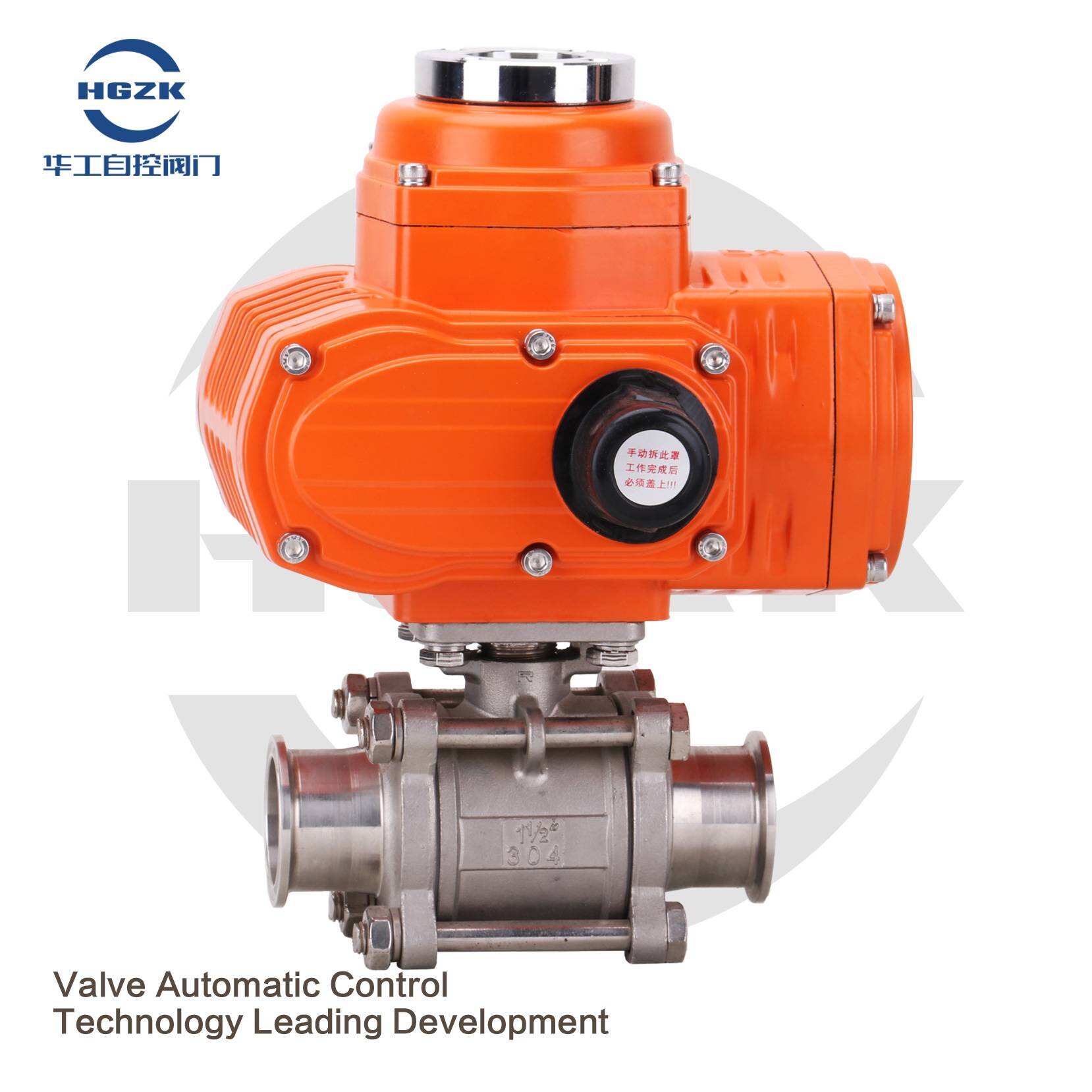 Q981F-16P Small explosion-proof electric three-piece quick-install ball valve