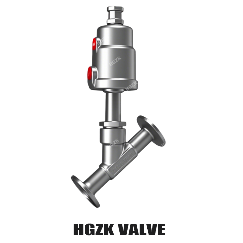 All Stainless Steel Pneumatic Quick-install Angle Seat Valve