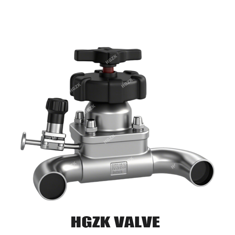 Manual U-shaped Three-way Welding Diaphragm Valve
