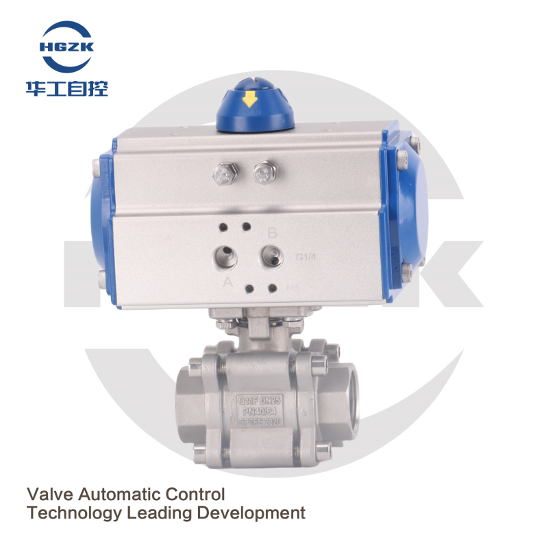 Q611 Pneumatic High Pressure Threaded Ball Valve