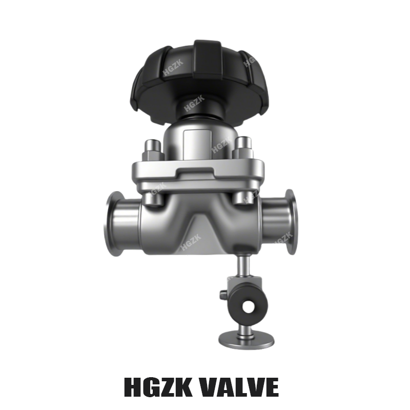 Manual Quick-installation Diaphragm Valve with Sampling Valve