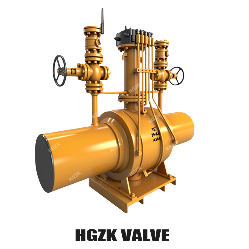 Q61 Fully Welded Buried Double Relief Ball Valve